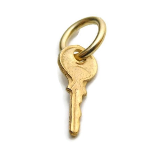Jewelry - Key 14k Yellow Gold solid Charm pendant